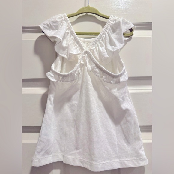 CREWCUTS NWT 4-5T White Ruffle Sleeveless Top - Picture 3 of 4